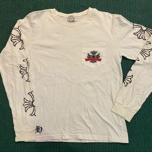 Chrome Hearts Long Sleeve Horseshoe Pocket Tee